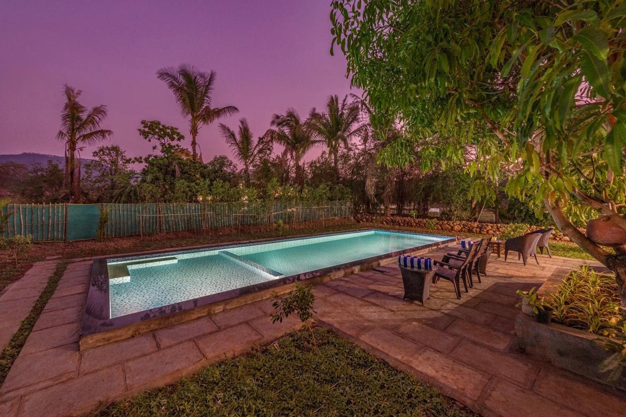 Saffronstays Lakeview Nivara - Farm Stay Villa With Private Pool Near Пюн Екстериор снимка